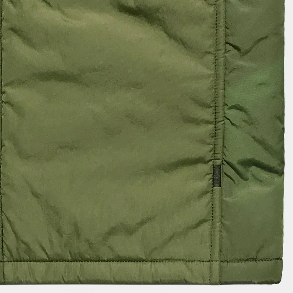 BZEN M.3219-SKULLY REGULAR FIT UPCYCLED CANADIAN ARMY LINERS PEA COAT-ARMY GREEN