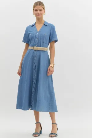 Charlotte Day Dress - Denim
