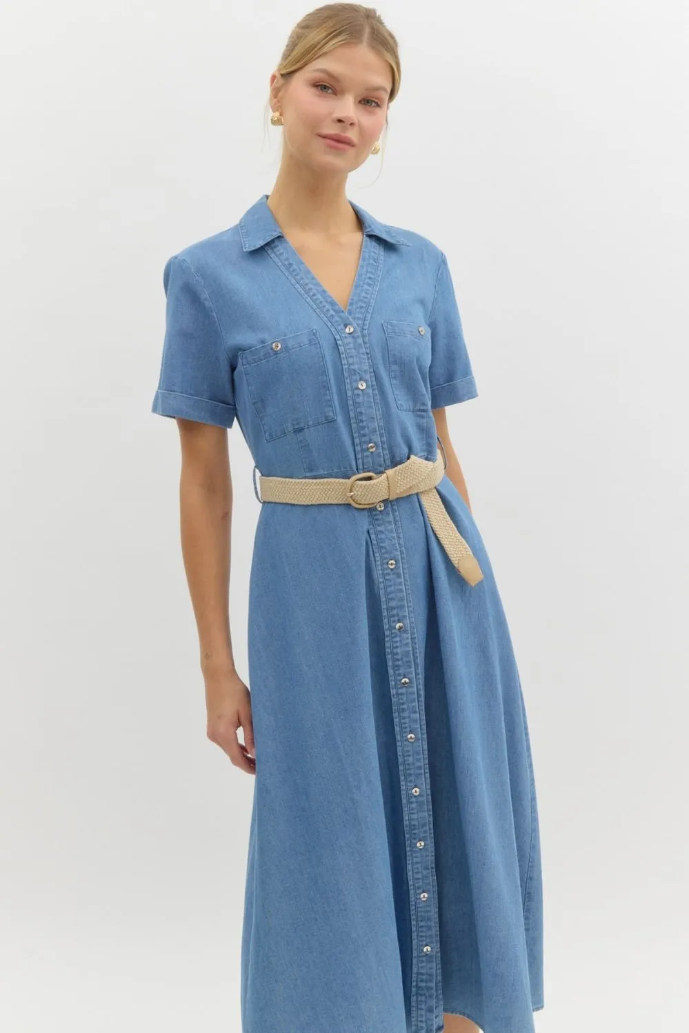 Charlotte Day Dress - Denim