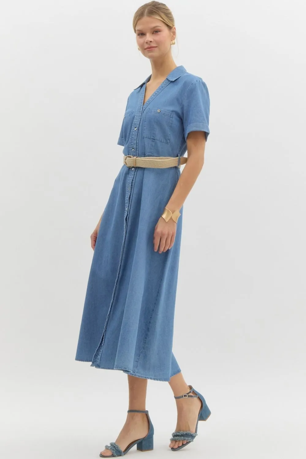 Charlotte Day Dress - Denim