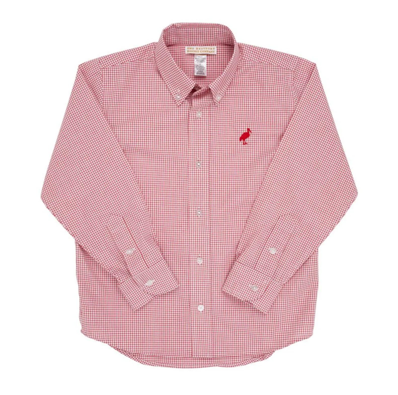 Dean`s List Dress Shirt Richmond Red Windowpane/Richmond Red