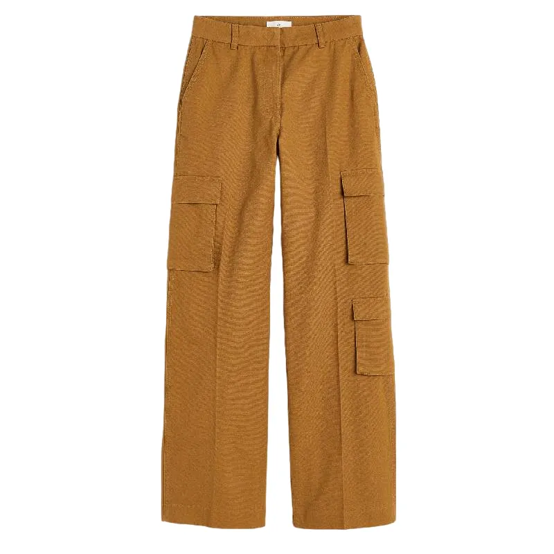 H&M straight-leg trousers, brown