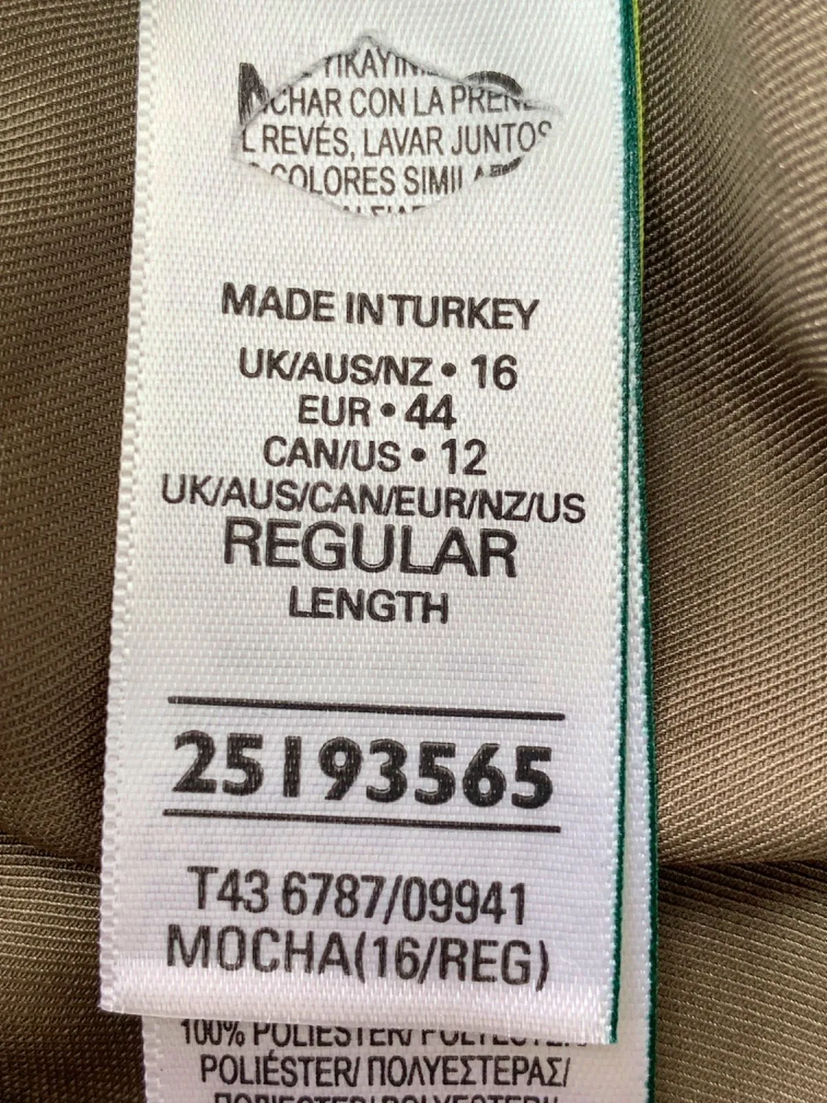 M&S Collection Taupe satin smocked detail Blouse UK 16