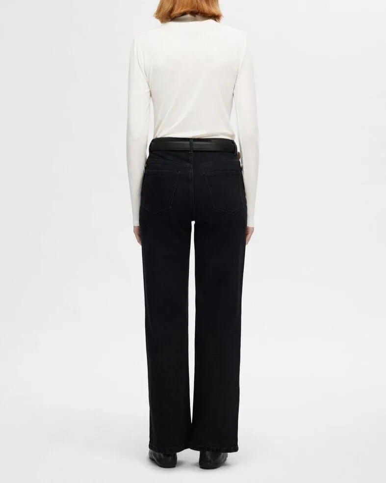 SLFMANJA LS HIGH NECK | SNOW WHITE