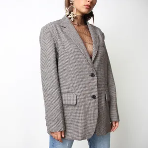 Wool Check Blazer